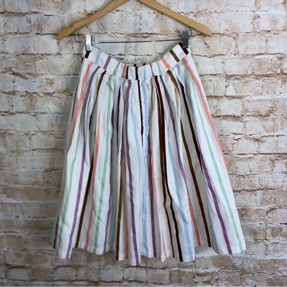 ModCloth Aspiration Creation Striped Skirt New Size Medium - Picture 6 of 9